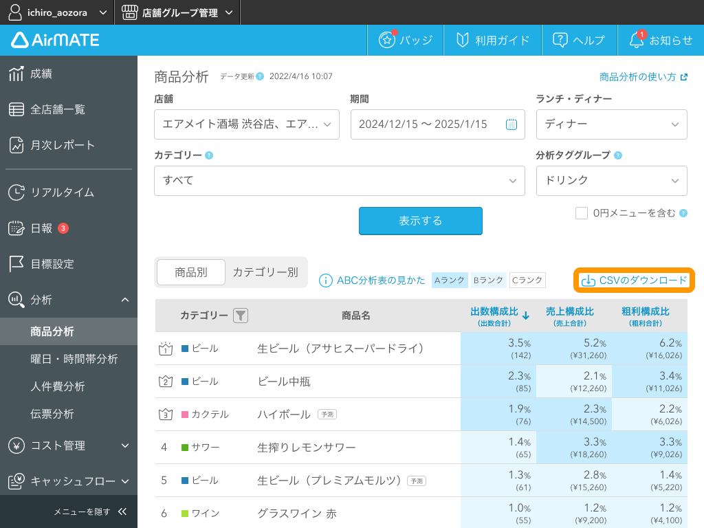 06 Airメイト 商品分析